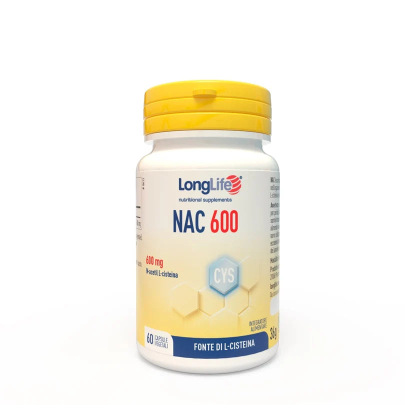 LONGLIFE NAC 600 MG 60CPS