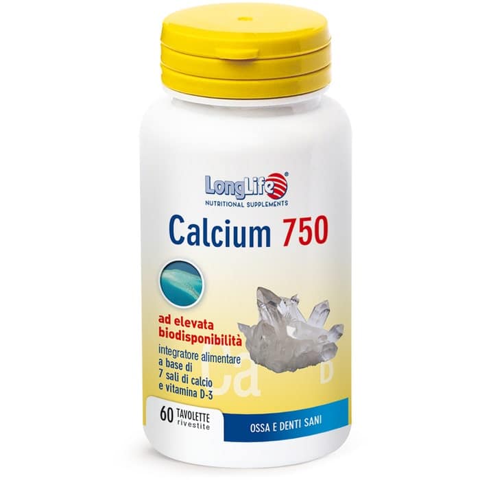 LONGLIFE CALCIUM 750 MG 60 TAVOLETTE
