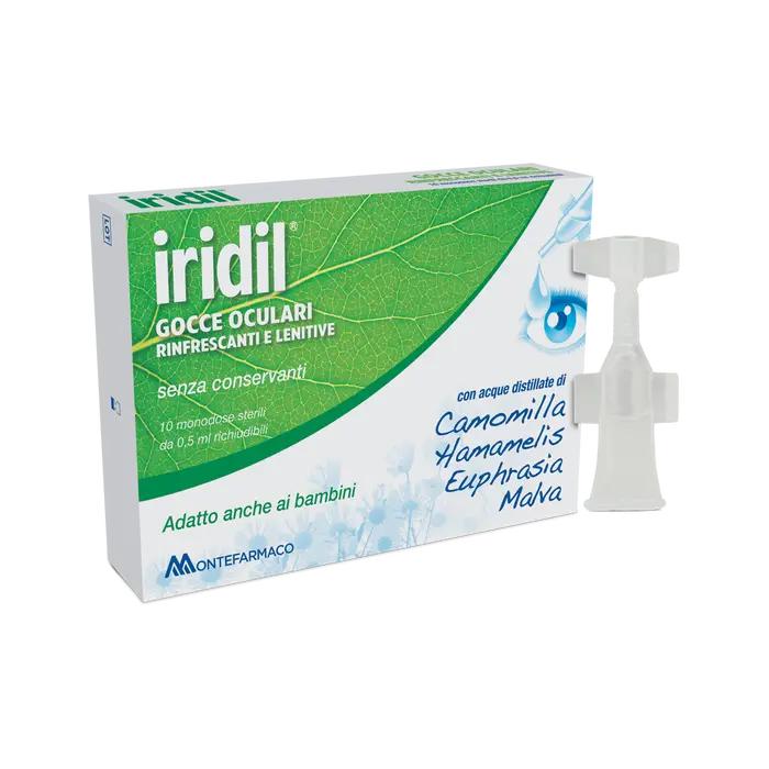 GOCCE OCULARI IRIDIL 10 AMPOLLE MONODOSE RICHIUDIBILI 0,5 ML