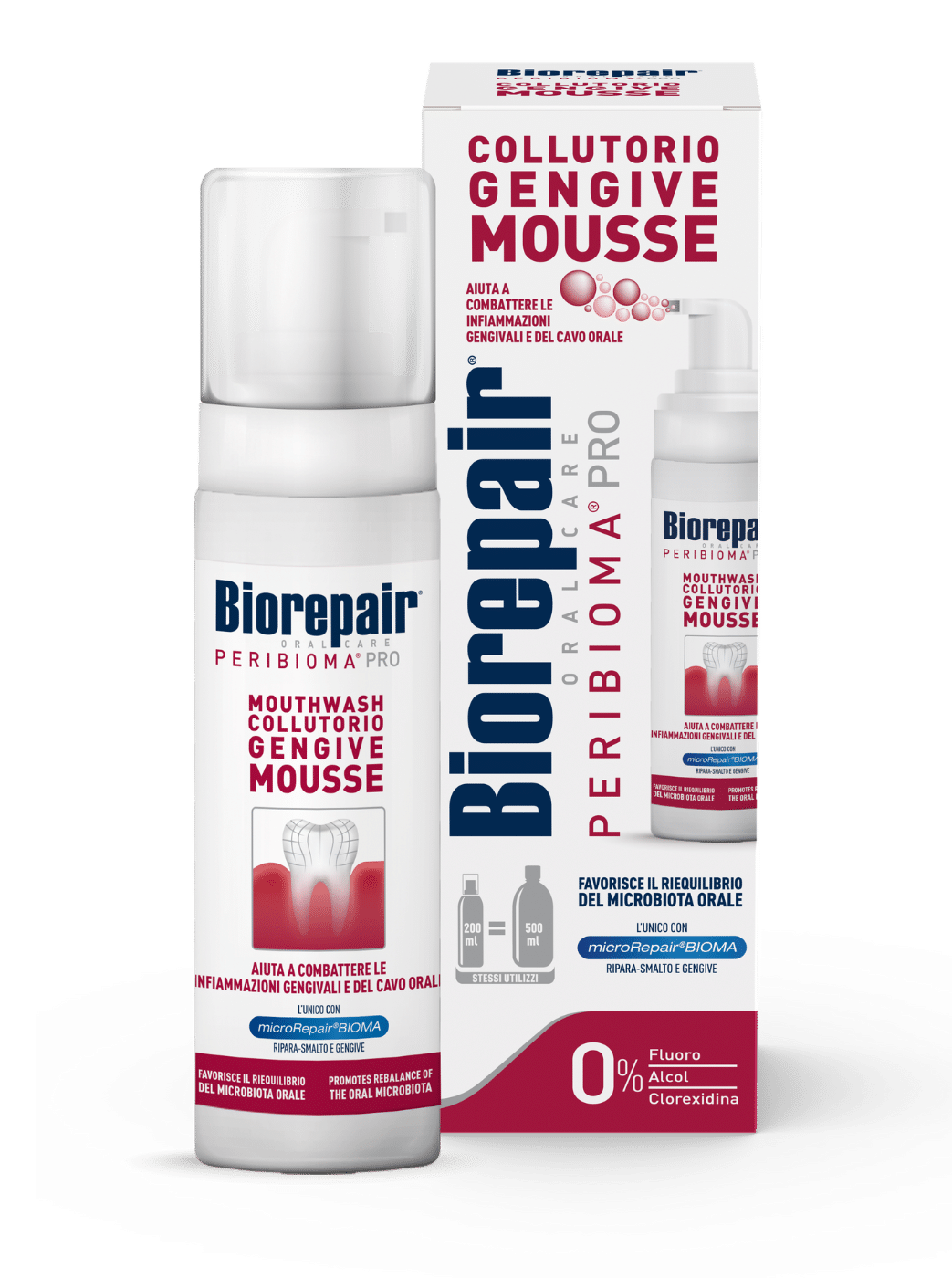 BIOREPAIR ORAL CARE PERIBIOMA PRO COLLUTORIO GENGIVE MOUSSE200 ML