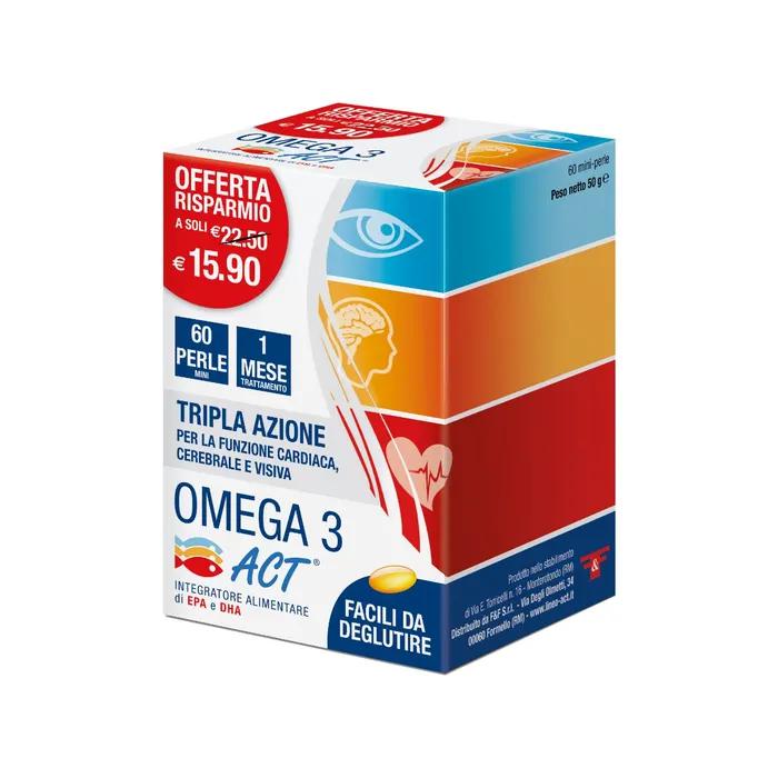 OMEGA 3 ACT + VITAMINA E 60 PERLE MINI