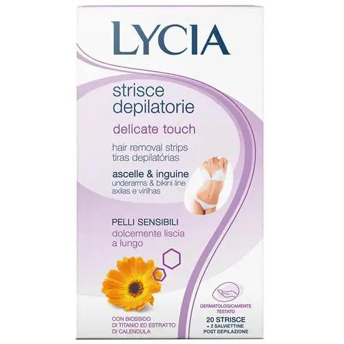 LYCIA STRISCE DEPILATORIE DELICATE TOUCH ASCELLE E INGUINE 20 PEZZI